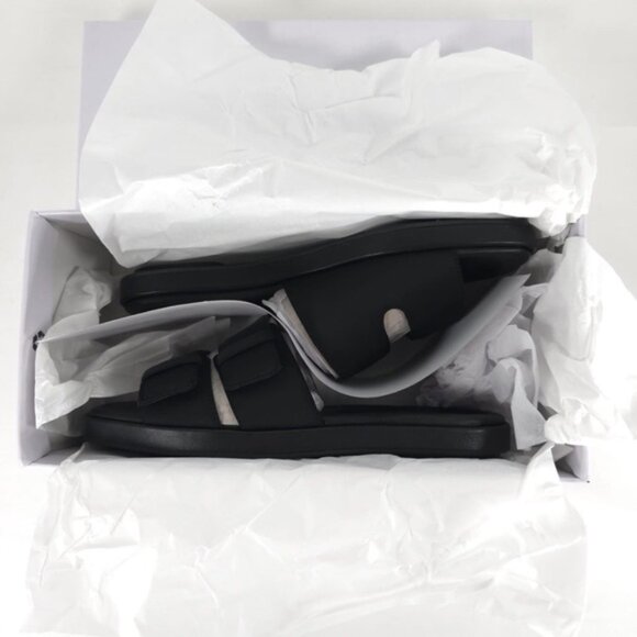 NWB Vince. RHODE-2B BLACK FB LEATHER UPPER & LINING Slide Sandal Size 8, 8.5, 9 - Picture 14 of 16